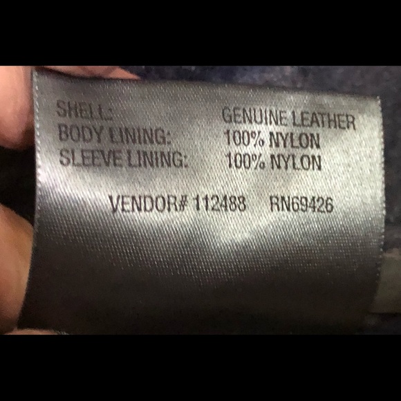 Wilson’s Leather Maxima Navy Blue Suede Leather Trucker Style Button Up Jacket L - Picture 4 of 5